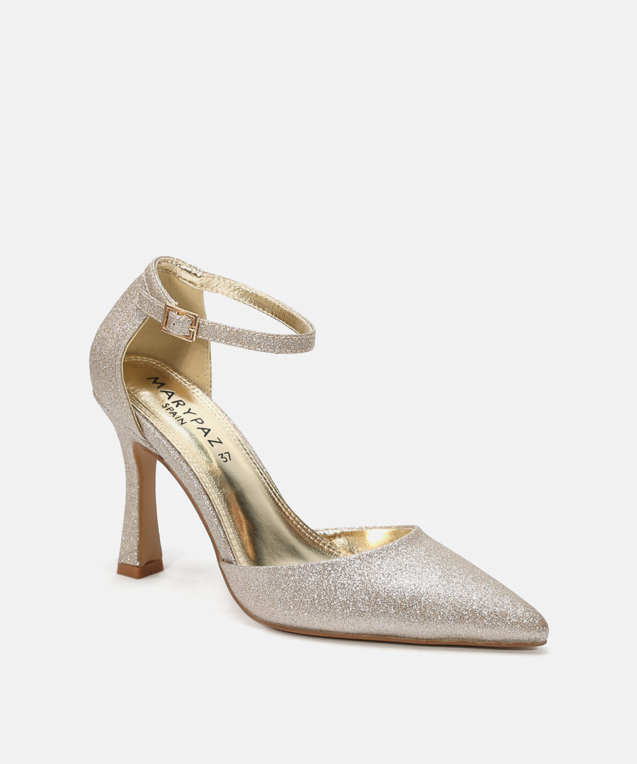 Zapatos tac&oacute;n glitter image number null